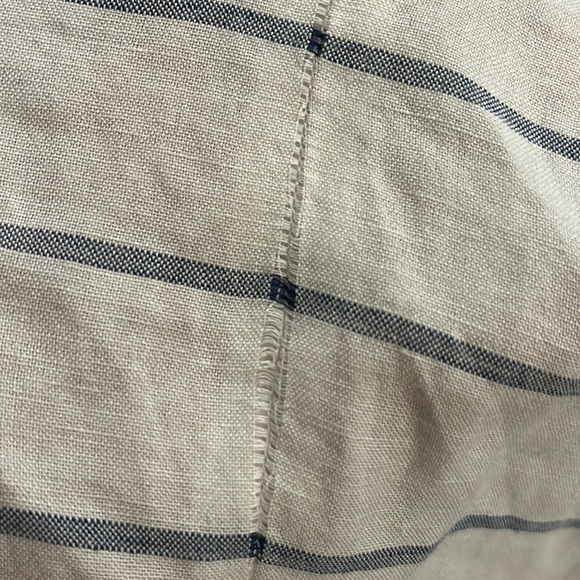 Rails Lily Positano Stripe Linen Lace Up Top - Picture 12 of 16